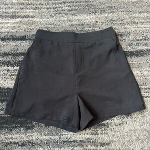 PINK LILY High-Waisted Pull On Pleated Dress Shorts